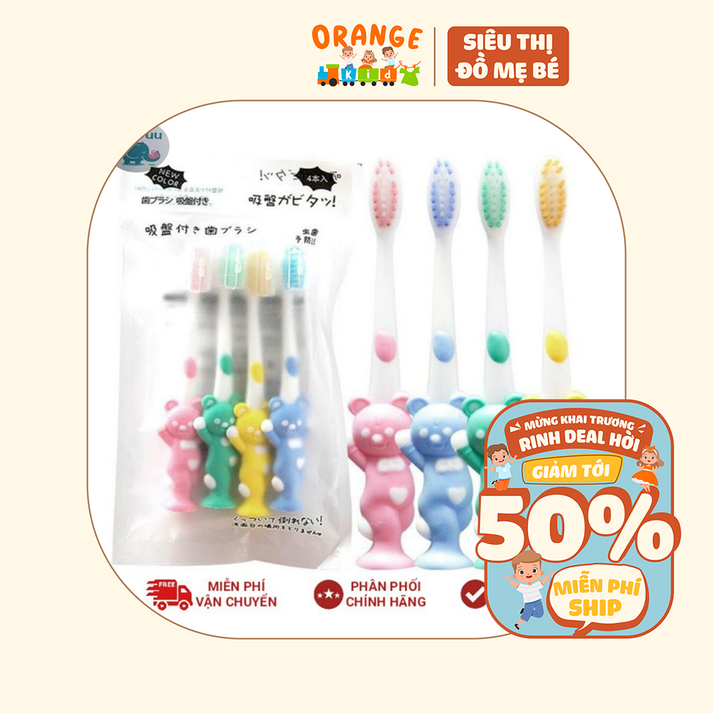 Bàn chải đánh răng hình gấu cho bé