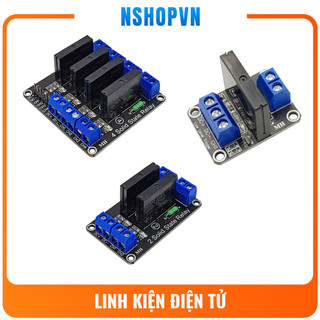 Module 1/2/4 Relay Rắn SSR 5VDC đóng ngắt điện thế AC với công suất tối đa 250V 2A