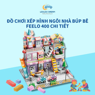 Đồ chơi xếp hình ngôi nhà búp bê 400 chi tiết cho bé từ 3 tuổi 1675