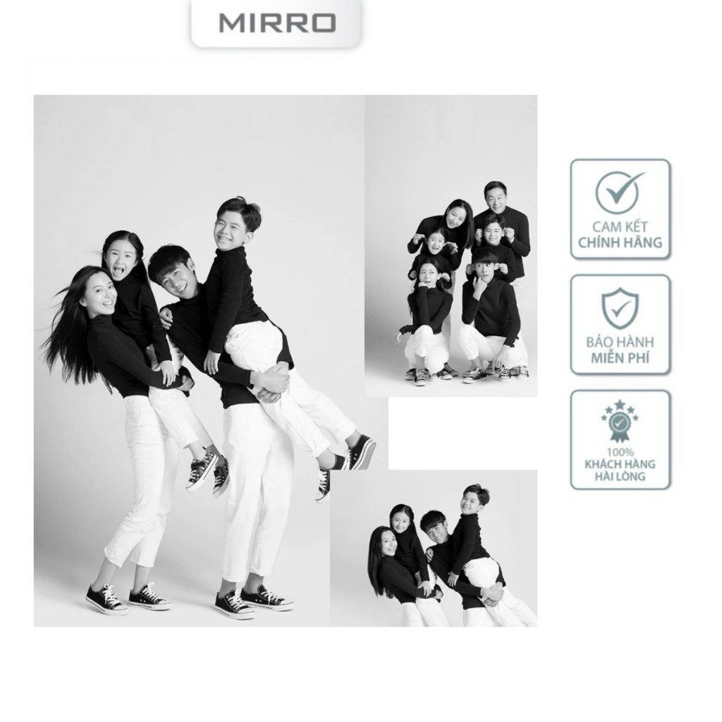 Áo giữ nhiệt gia đình tay dài cổ cao Heattech Ultra Warm lông cừu giúp giữ ấm mùa đông size 12kg-80k