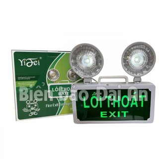 Đèn Chiếu Sáng Sự Cố Kết Hợp Bảng Exit thoát hiểm YF-203 1 Mặt, Đèn Thoát Hiểm Exit