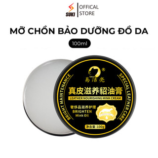 Mink oil mỡ chồn 100ml chuyên bảo dưỡng chăm sóc đồ da, phục hồi làm mới giày da, túi ví, áo da, ghế sofa