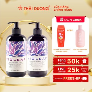 Bộ dầu gội & dầu xả violeaf 480ml - sao thái dương