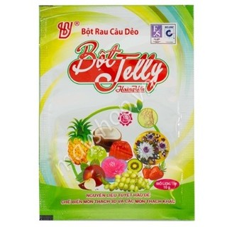 Bột rau câu dẻo Jelly Hoàng Yến - gói 10gr