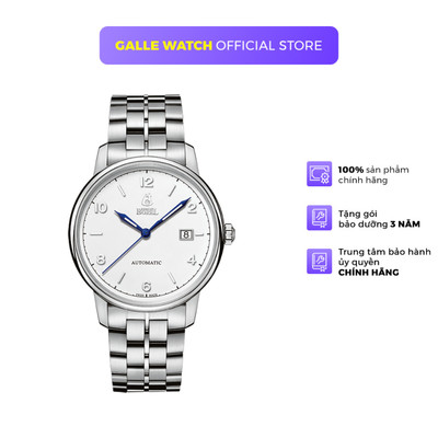 Đồng hồ cơ nam Ernest Borel GS5680N-441 phong cách sang trọng, kính Sapphire, dây thép đeo tay cao cấp chính hãng Thụy S