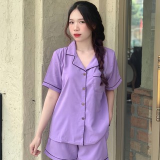 Đồ bộ pyjama mặc nhà lilac very peri pyjama set - ss023