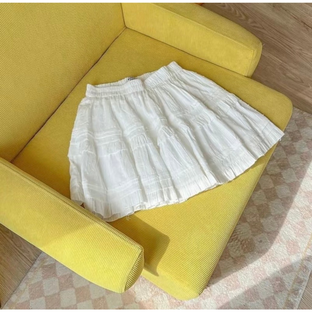 Chân váy trắng xòe hai lớp có quần bảo hộ - 247store.vn - CV200_P12K12