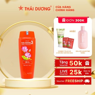 [QUÀ TẶNG] Dầu xả dược liệu Thái Dương 3 Hoa sen 200ml - Sao Thái Dương