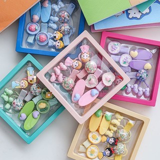 Set dây buộc + kẹp tóc cho bé phong cách Hàn Quốc dễ thương