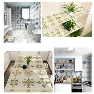 Decal Dán Bếp, Dán Tường Hoa Văn 60X2M. Giấy dán bếp tráng nhôm, decal dán bếp hàng cao cấp, cách nhiệt, dễ lau chùi