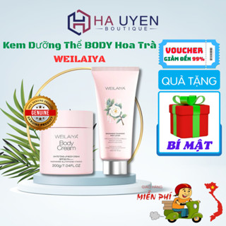 Sữa Dưỡng Thể Hoa Trà Body Lotion WEILAIYA, Cấp Ẩm Chuyên Sâu & Nâng Tone Da - 200ml/200gr [ HÀ UYÊN BOUTIQUE ]
