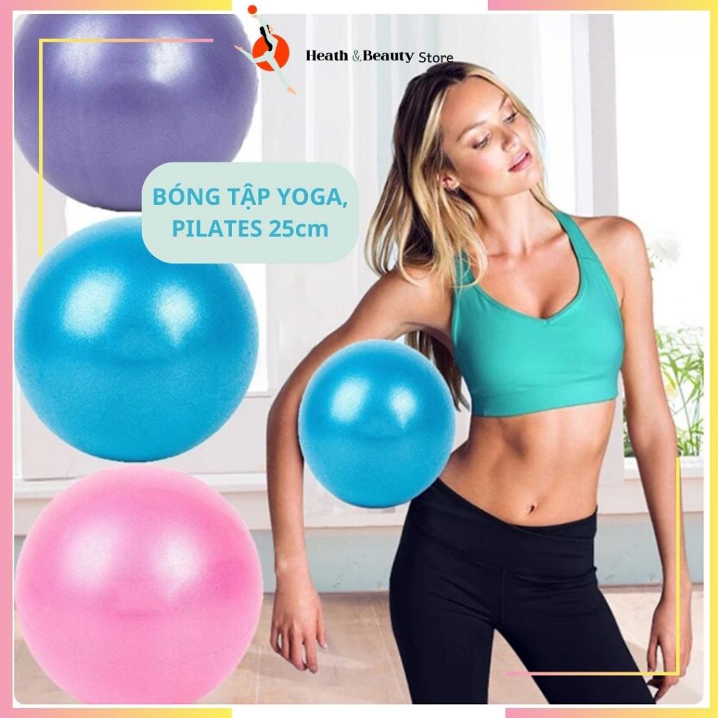 Bóng tập yoga banh tập gym, banh cao su size nhỏ tập kegel, xương chậu và pilates 25cm(BAG)