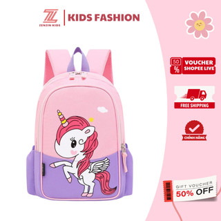 Balo cho bé gái ZENZIN KIDS từ 1-5 tuổi hình Ngựa Pony dễ thương, cặp đi học mầm non cho bé gái đáng yêu đựng sách vở