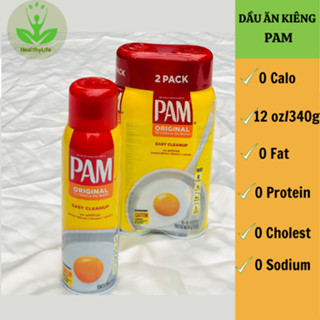 Dầu Pam ăn kiêng 0 calo 12 oz dạng xịt chính hãng dùng chiên xào ăn eatclean, giảm cân( chai mới)  - Siêu thị thực dưỡng