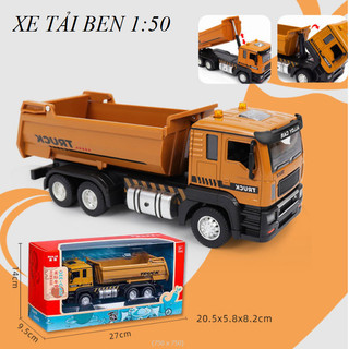 Xe tải chở hàng bằng hợp kim nhựa xe đồ chơi trẻ em mô hình tỉ lệ 1:43