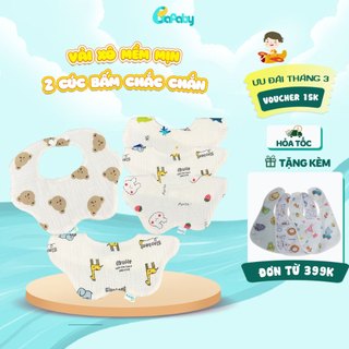  Yếm Hoa Tròn Xoay 360 BAFABY Chất Liệu Vải Xô Thoáng Mát Thấm Hút Dễ Dàng Cho Bé - 331
