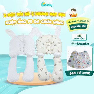 Gối Chữ U Tai Thỏ Lõi Ống PE BAFABY 2 Mặt Vải Gối Chặn Đa Năng Chống Giật Mình Chống Bẹp Đầu Cho Bé - 352