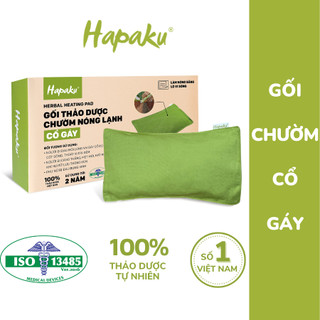 Gối Thảo Dược Chườm Nóng Hapaku, Giảm Đau Mỏi Vai Gáy Cổ, Giảm Căng Cứng Cơ Thư Giãn Ngủ Ngon