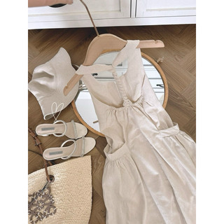 ĐẦM LINEN DÂY TẾT LƯNG