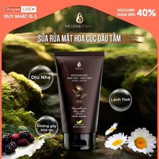 Sữa Rửa Mặt Hoa Cúc - Dâu Tằm MELA Dịu Nhẹ, An Toàn Lành Tính Cho Da Khô, Da Yếu, Nhạy Cảm 120ml - ML75A