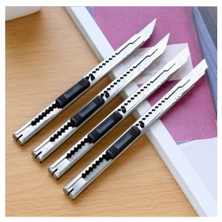 Dao rọc giấy vỏ inox siêu bén dài 12cm Aeshop_Xanh-16