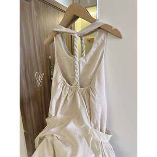ĐẦM LINEN DÂY TẾT LƯNG