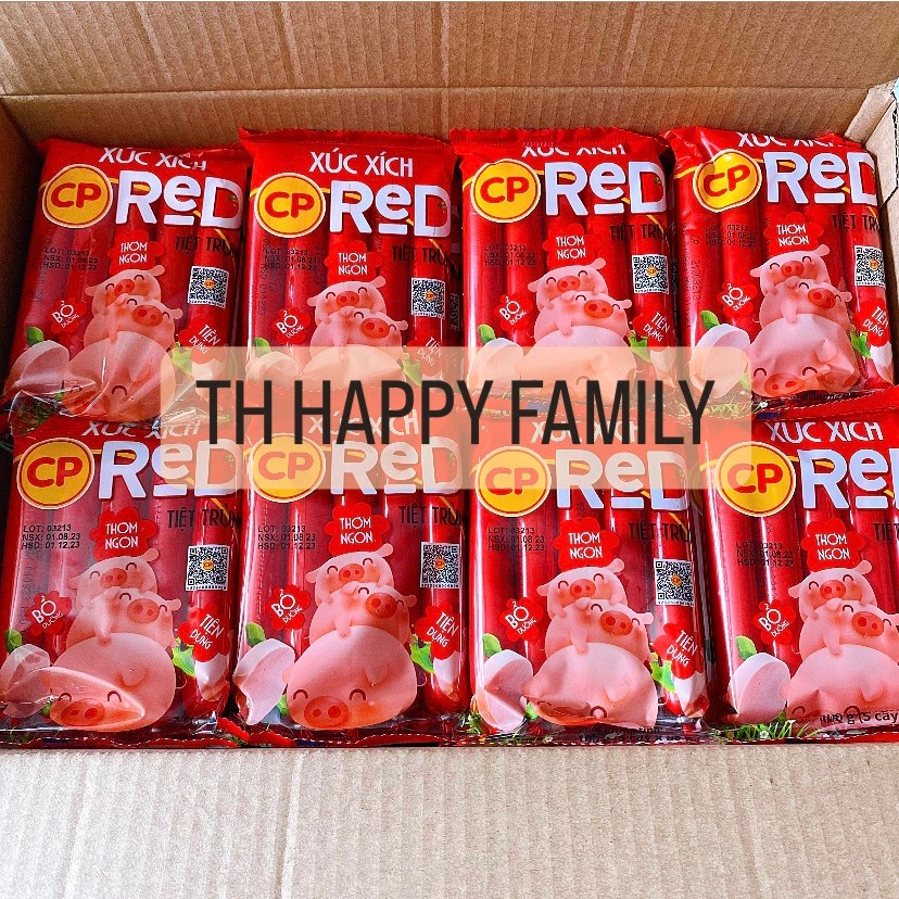 Xúc xích CP Red cây 20g ( thùng 40 bịch x 5 cây/ bịch)