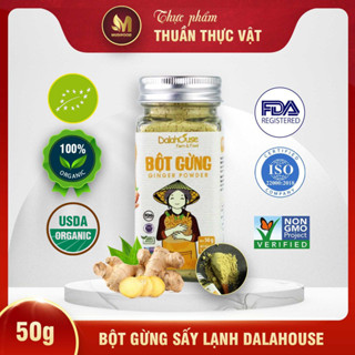 Bột Gừng Sấy Lạnh Dalahouse 50 Gram, Bột Gia Vị Hữu Cơ Nguyên Chất Công Nghệ Tiêu Chuẩn Châu Âu
