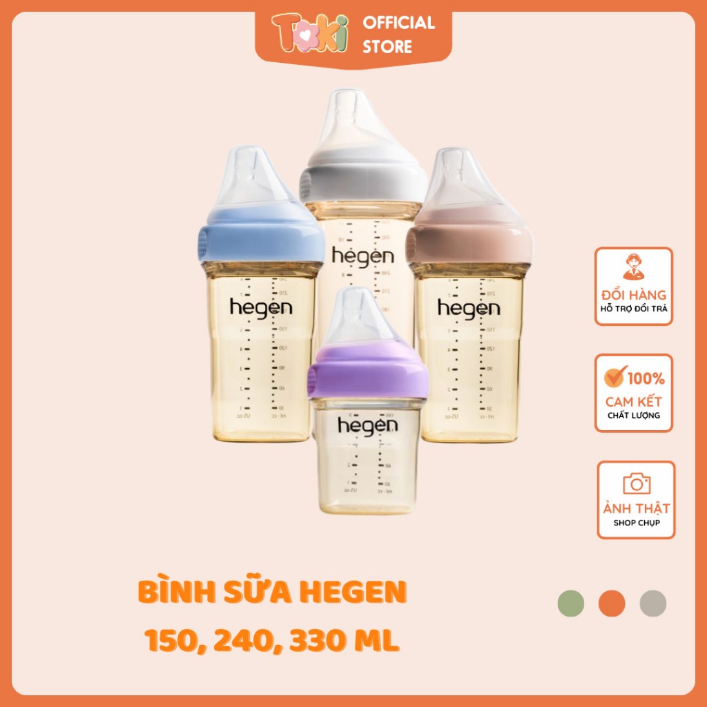 Bình sữa Hegen PPSU 150, 240, 330ml cho bé