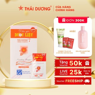 Dầu gội dược liệu Thái Dương 7 hộp 40 gói- Sao Thái Dương