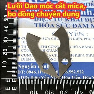DAO CẮT MICA + 2 LƯỠI DAO, DAO MÓC CẮT BOARD ĐỒNG / hộp 10 lưỡi kde3515