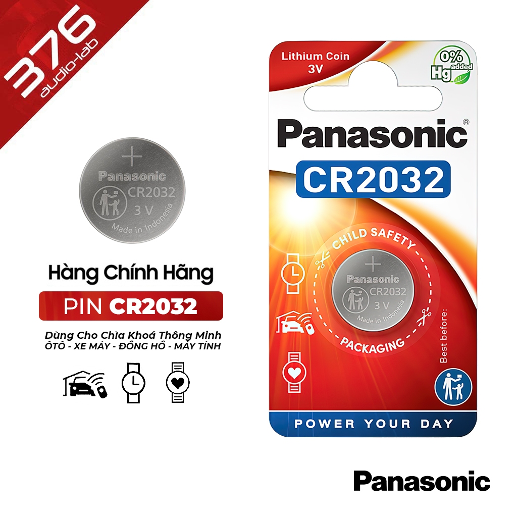 [CHÍNH HÃNG] Pin CR2032 Panasonic Lithium 3V (Sử Dụng cho AirTag - Remote Ôtô, Xe Máy - Máy Đo Đường Huyết)