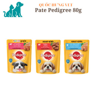 Pate Pedigree gói 80g nhiều vị cho chó-Quốc Hưng Vet