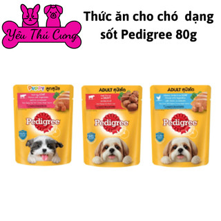 Thức ăn cho chó dạng sốt Pedigree 80g-Yêu Thú Cưng.