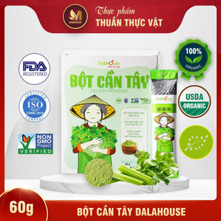 Bột Cần Tây Hữu Cơ Nguyên Chất Sấy Lạnh Dalahouse, Thanh Mát, Giải Nhiệt, Bổ Sung Chất Xơ, Vitamin, Hỗ Trợ Giảm Cân