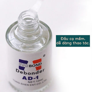 Nước sáng đá nail AD - Nước tháo đá tháo móng giả 10ml Nailbnd