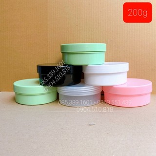 Hủ đựng kem body 200g/hủ nhựa 200g/hủ đựng kem 200g/hủ dẹp 200g