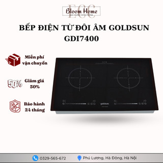 Bếp điện từ đôi Goldsun GDI7400 mặt kính chịu lực màn hình LED cảm ứng thông minh 3600W