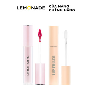 Combo Son tint bóng không dính bền màu Lemonade Mirror Mirror Water Tint 4g và Son lót dưỡng đầy môi Lip Filler 4.5g