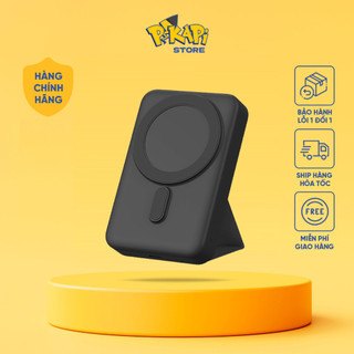 Pin sạc dự phòng hít không dây nam châm từ tính Azeada 10000 mAh sạc nhanh PD 20W - Phụ kiện Pikapi