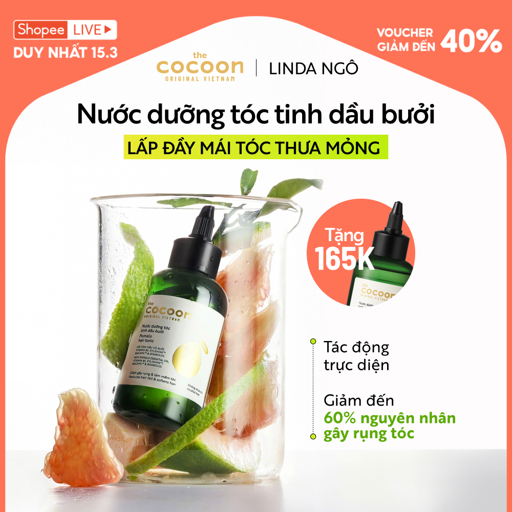 Nước dưỡng tóc tinh dầu bưởi 140ml Tặng Nước dưỡng tóc tinh dầu bưởi 140ml