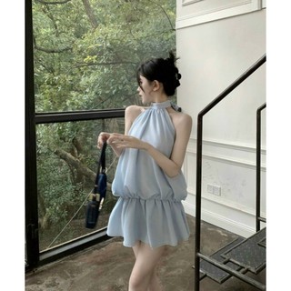Set áo yếm và quần short đi biển - sea set