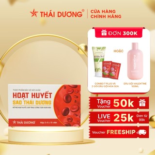 Viên uống Hoạt Huyết Sao Thái Dương tăng cường tuần hoàn não ( hộp  2 vỉ x 15 viên) - Sao Thái Dương