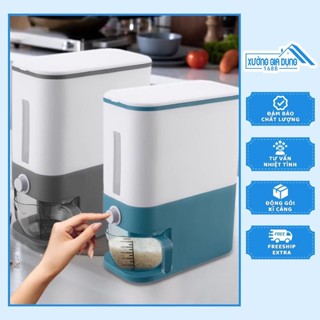 Thùng Đựng Gạo Thông Minh, Tiện Ích, Dễ Dùng, Có Nút Lấy Gạo, Hộp Chốc Mốc, Chống Bụi,