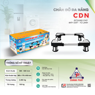 Chân đế tủ lạnh, chân máy giặt đa năng inox cao cấp có thể điều chỉnh kích thước 48-77cm