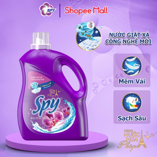 Nước giặt xả SPY Deep Clean hoa Tím 3,6 kg diệt khuẩn sạch sâu