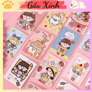 (GIÁ SỐC) Sổ tay kẻ ngang 32 trang 8*12cm nhiều hình dễ thương GIÁ SỈ - Gấu Xinh Shop