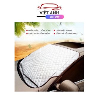 Bạt Phủ Che Nắng Chống Nóng Kính Lái Ô Tô, Xe Hơi 3 Lớp Tráng Bạc Cao Cấp