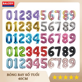 Bóng số tuổi trang trí sinh nhật