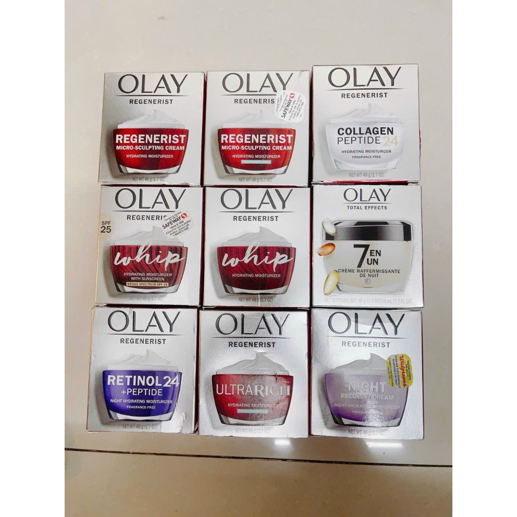 Kem Olay Mỹ Dưỡng Da Ban Đêm,Ban Ngày Olay Lão_Hóa,Trắng_Da,Tái_Tạo, Kem Mặt Olay